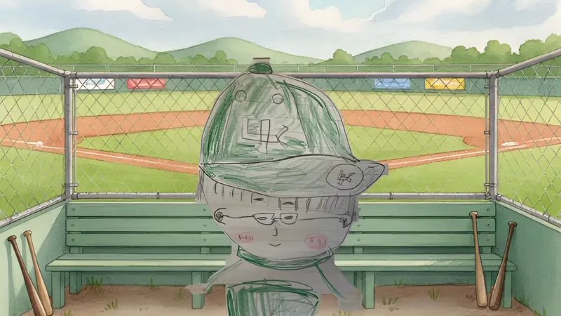 子供の絵をもとにアニメーションにした動く絵本のシーン